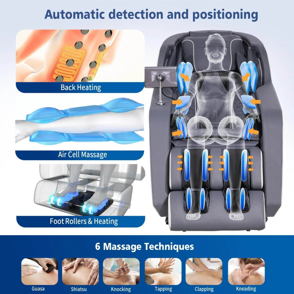 4D AI Voice Control Zero Gravity Massage Chair - Omega Lifestyles