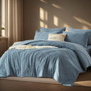7-Piece Extra Soft Quilted Polyester Bedding Set - Omega Lifestyles