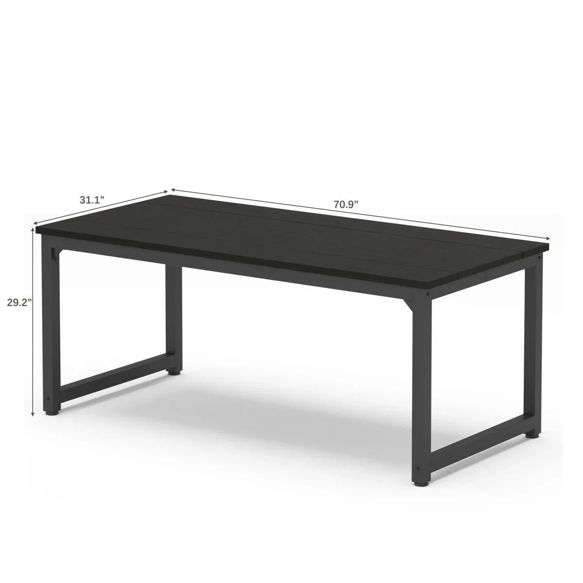 70-Inch Large Office Computer Desk With Storage - Omega Lifestyles