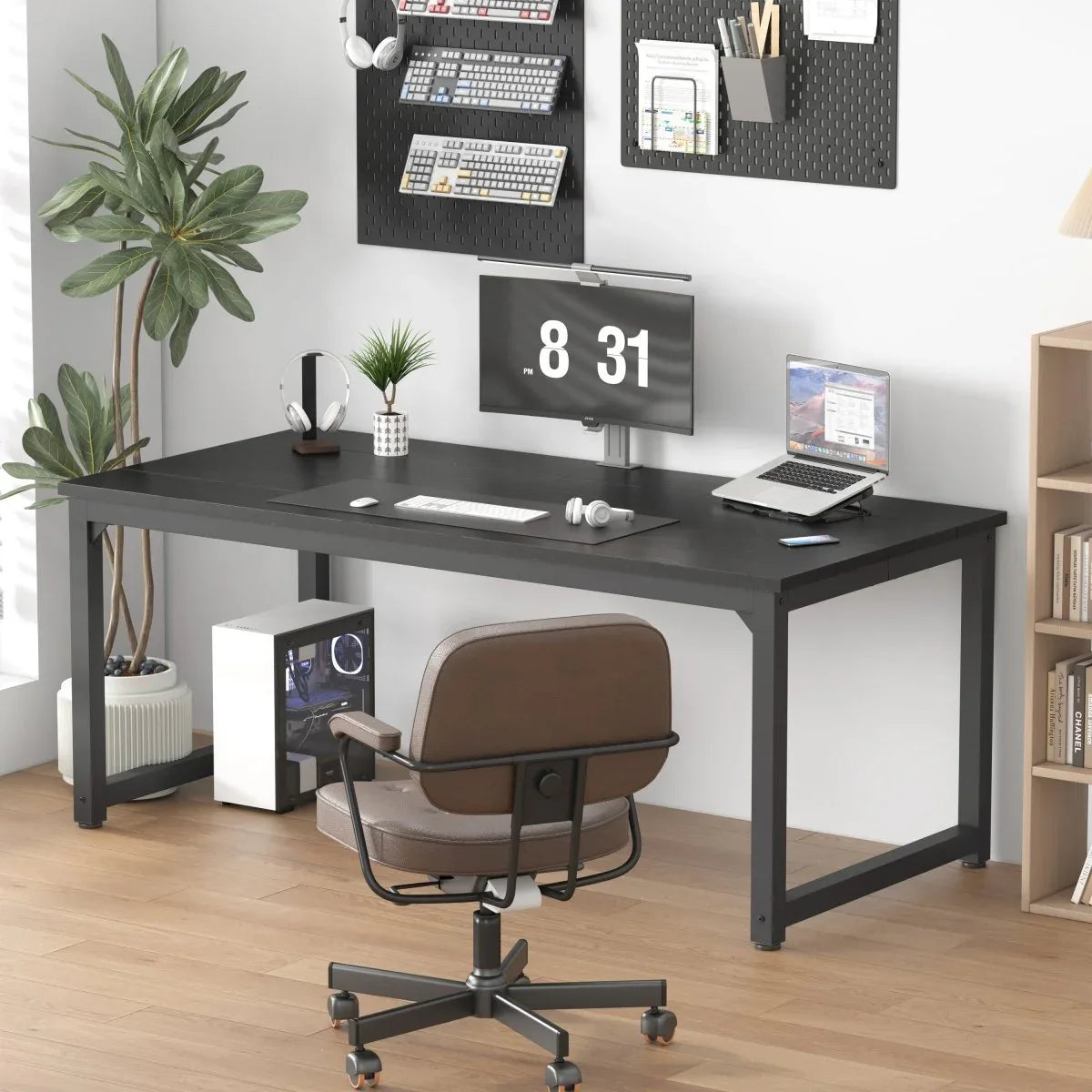 70-Inch Large Office Computer Desk With Storage - Omega Lifestyles