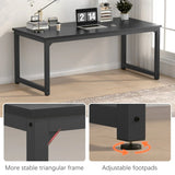 70-Inch Large Office Computer Desk With Storage - Omega Lifestyles
