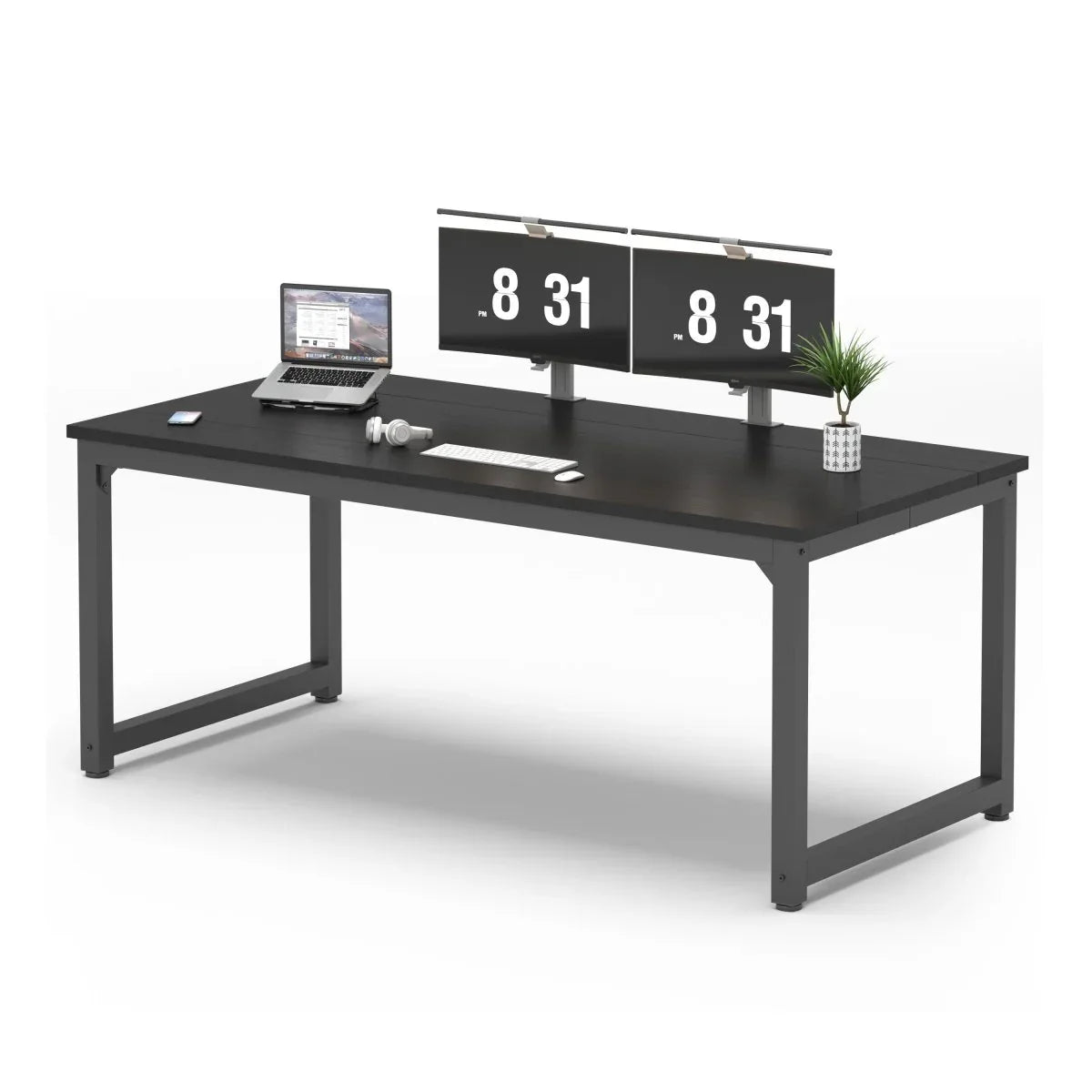 70-Inch Large Office Computer Desk With Storage - Omega Lifestyles