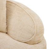 Beige Chenille Fabric Two-Seater Foam Spring Sofa - Omega Lifestyles