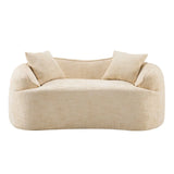 Beige Chenille Fabric Two-Seater Foam Spring Sofa - Omega Lifestyles