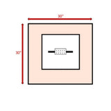 Black Steel Stainless Steel Propane Fire Pit Table - Veluna - Omega Lifestyles