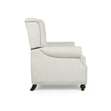 Contemporary Fabric Pushback Recliner With Nailhead Trim - Veluna - Omega Lifestyles