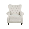 Contemporary Fabric Pushback Recliner With Nailhead Trim - Veluna - Omega Lifestyles