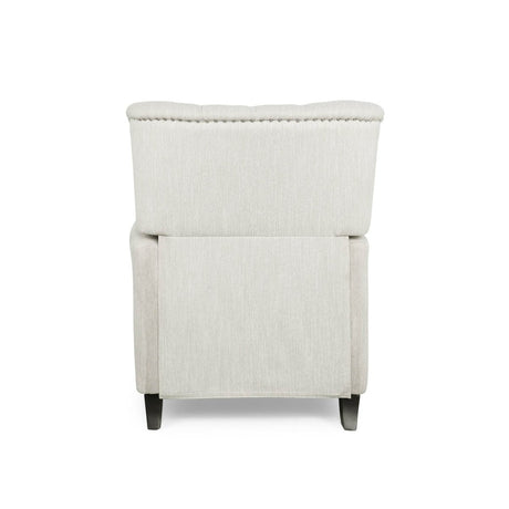 Contemporary Fabric Pushback Recliner With Nailhead Trim - Veluna - Omega Lifestyles