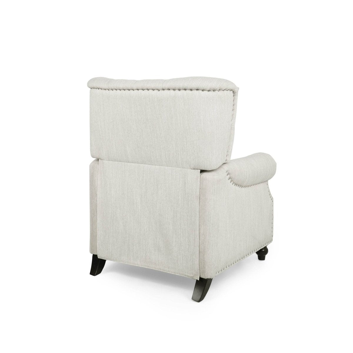Contemporary Fabric Pushback Recliner With Nailhead Trim - Veluna - Omega Lifestyles