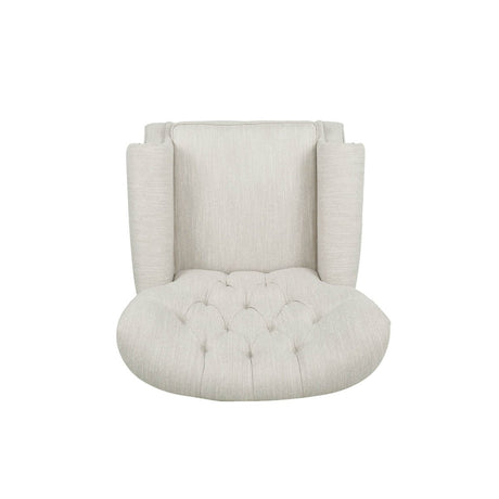 Contemporary Fabric Pushback Recliner With Nailhead Trim - Veluna - Omega Lifestyles