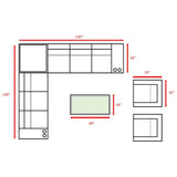 Elegant Outdoor 12 - Piece Espresso Wicker Seating Group - Veluna - Omega Lifestyles