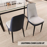 Expandable MDF Dining Table And PU Cushioned Chair Set - Omega Lifestyles