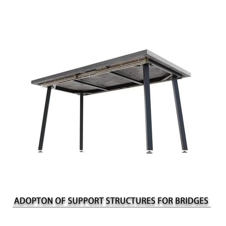 Expandable Modern Square MDF Dining Table Set With 6 Chairs - Omega Lifestyles