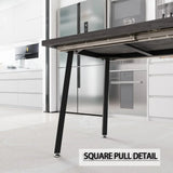 Expandable Modern Square MDF Dining Table Set With 6 Chairs - Omega Lifestyles