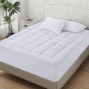 Extra Thick Polyester Mattress Topper With Elastic Pocket - Omega Lifestyles