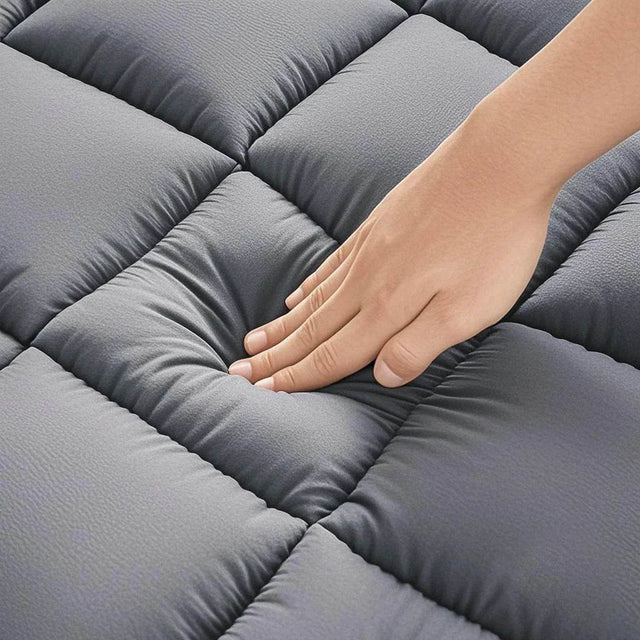Extra Thick Polyester Mattress Topper With Elastic Pocket - Omega Lifestyles