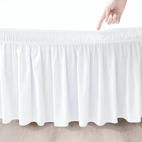 Fade-Resistant Microfiber Polyester Bed Skirt With Elastic - Sleep Galleria