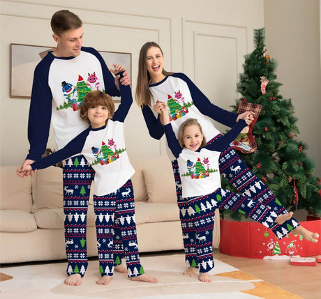 Family Matching Cotton Long Sleeve Pajamas - Sleep Galleria