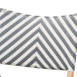 French Bistro Gray Rattan Dining Chair With Curved Backrest - Omega Lifestyles