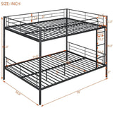 Full Over Full Iron Contemporary Metal Bunk Bed - Sleep Galleria