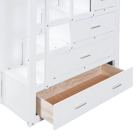 Full Over Full Solid Wood Bunk Bed With Trundle - Sleep Galleria