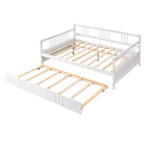 Full Size Solid Wood Daybed With Twin Trundle - Sleep Galleria