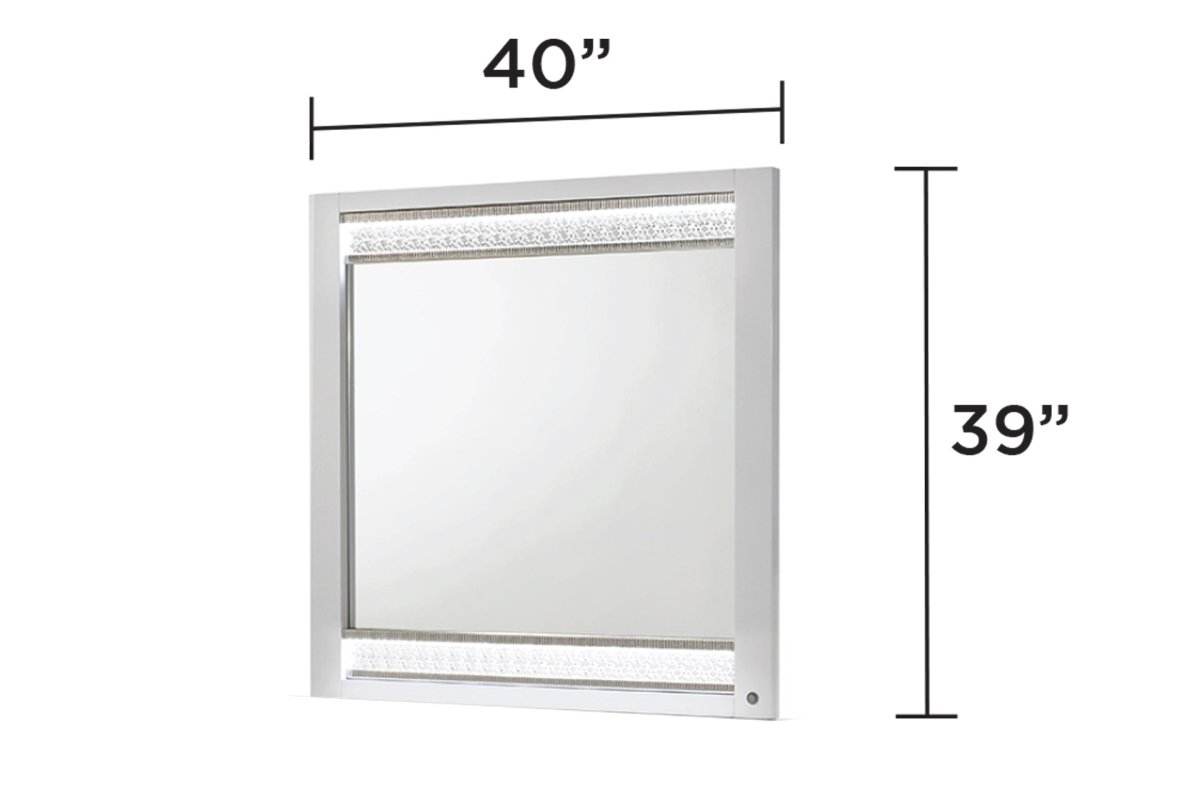 Glam Modern 5-Piece Queen Wood Bedroom Set With LED Lighting - Omega Lifestyles