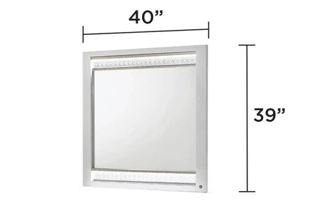 Glam Modern 5-Piece Queen Wood Bedroom Set With LED Lighting - Omega Lifestyles