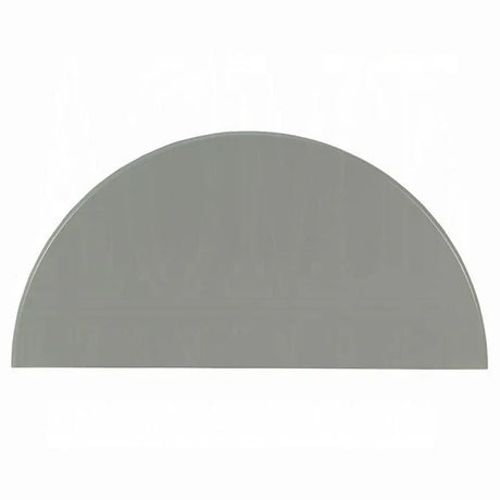 Gray Half Moon Synthetic Wood Console Table - Omega Lifestyles