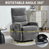 Heat Massage Recliner Chair With Swivel Rocker And Lumbar - Veluna - Omega Lifestyles