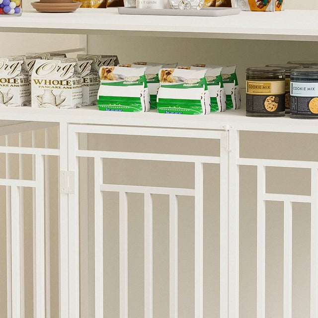 Heavy Duty Wooden Dog Crate Furniture With Storage - Omega Lifestyles