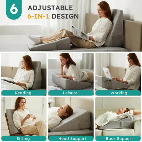 Memory Foam Soft Triangle Bed Wedge Pillow for Sleeping - Sleep Galleria