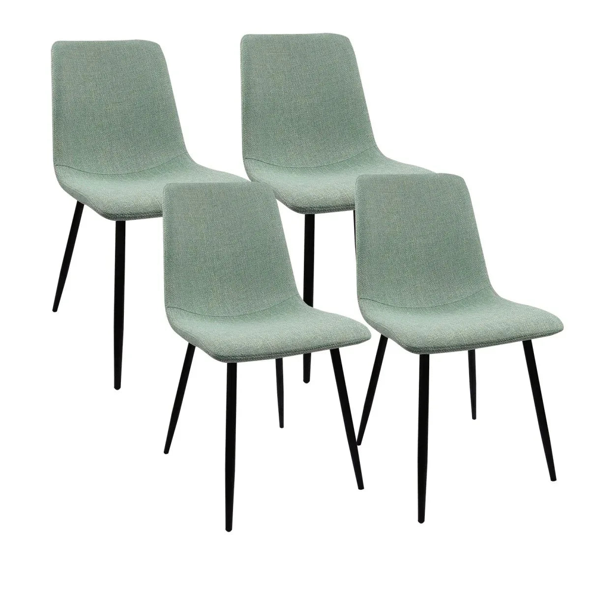 Mid-Century Modern MDF 5-Piece Dining Table Chair Set - Omega Lifestyles