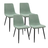 Mid-Century Modern MDF 5-Piece Dining Table Chair Set - Omega Lifestyles