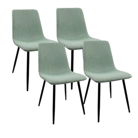Mid-Century Modern MDF 5-Piece Dining Table Chair Set - Omega Lifestyles