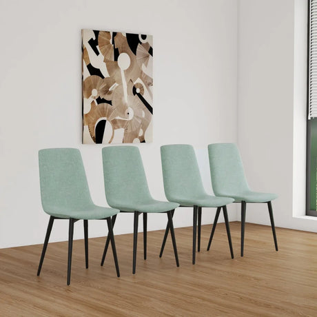 Mid-Century Modern MDF 5-Piece Dining Table Chair Set - Omega Lifestyles