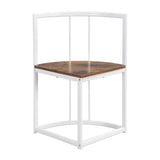 Modern 7-Piece Iron Frame Dining Table Set for 6 - Omega Lifestyles