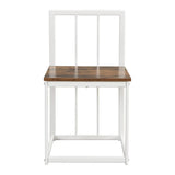 Modern 7-Piece Iron Frame Dining Table Set for 6 - Omega Lifestyles