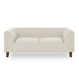 Modern Beige Linen Pet Sofa With Armrests Backrest - Veluna - Omega Lifestyles
