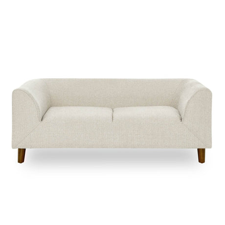 Modern Beige Linen Pet Sofa With Armrests Backrest - Veluna - Omega Lifestyles
