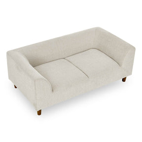 Modern Beige Linen Pet Sofa With Armrests Backrest - Omega Lifestyles