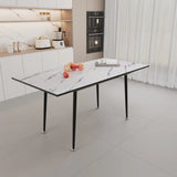 Modern Extendable MDF Dining Table And Chair Set - Omega Lifestyles