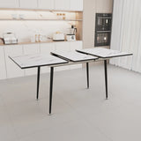 Modern Extendable MDF Dining Table And Chair Set - Omega Lifestyles