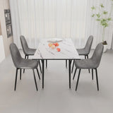 Modern Extendable MDF Dining Table And Chair Set - Omega Lifestyles