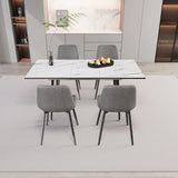 Modern Extendable MDF Dining Table And Chair Set - Omega Lifestyles