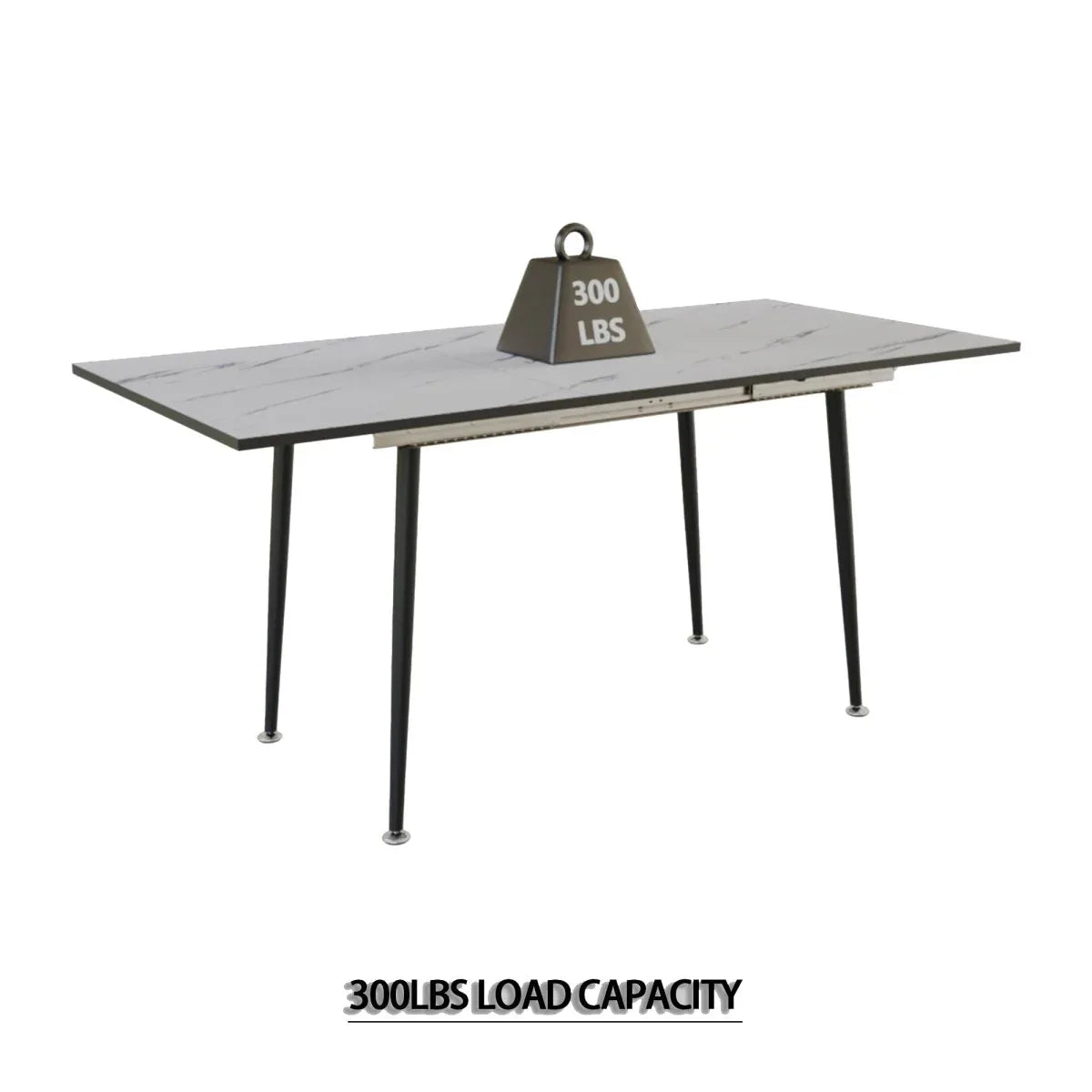 Modern Extendable MDF Dining Table And Chair Set - Omega Lifestyles
