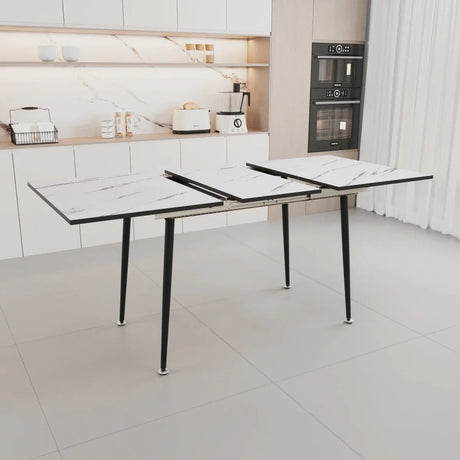 Modern Extendable MDF Dining Table And Chair Set - Omega Lifestyles