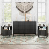 Modern Fluted Solid Wood Bedroom Furniture Set - Omega Lifestyles