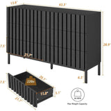 Modern Fluted Solid Wood Bedroom Furniture Set - Omega Lifestyles