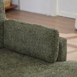 Modern Green Chenille Modular Sofa Bed With Metal Legs - Omega Lifestyles